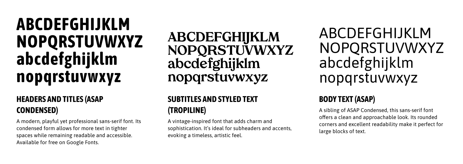 Brand guide: typography system