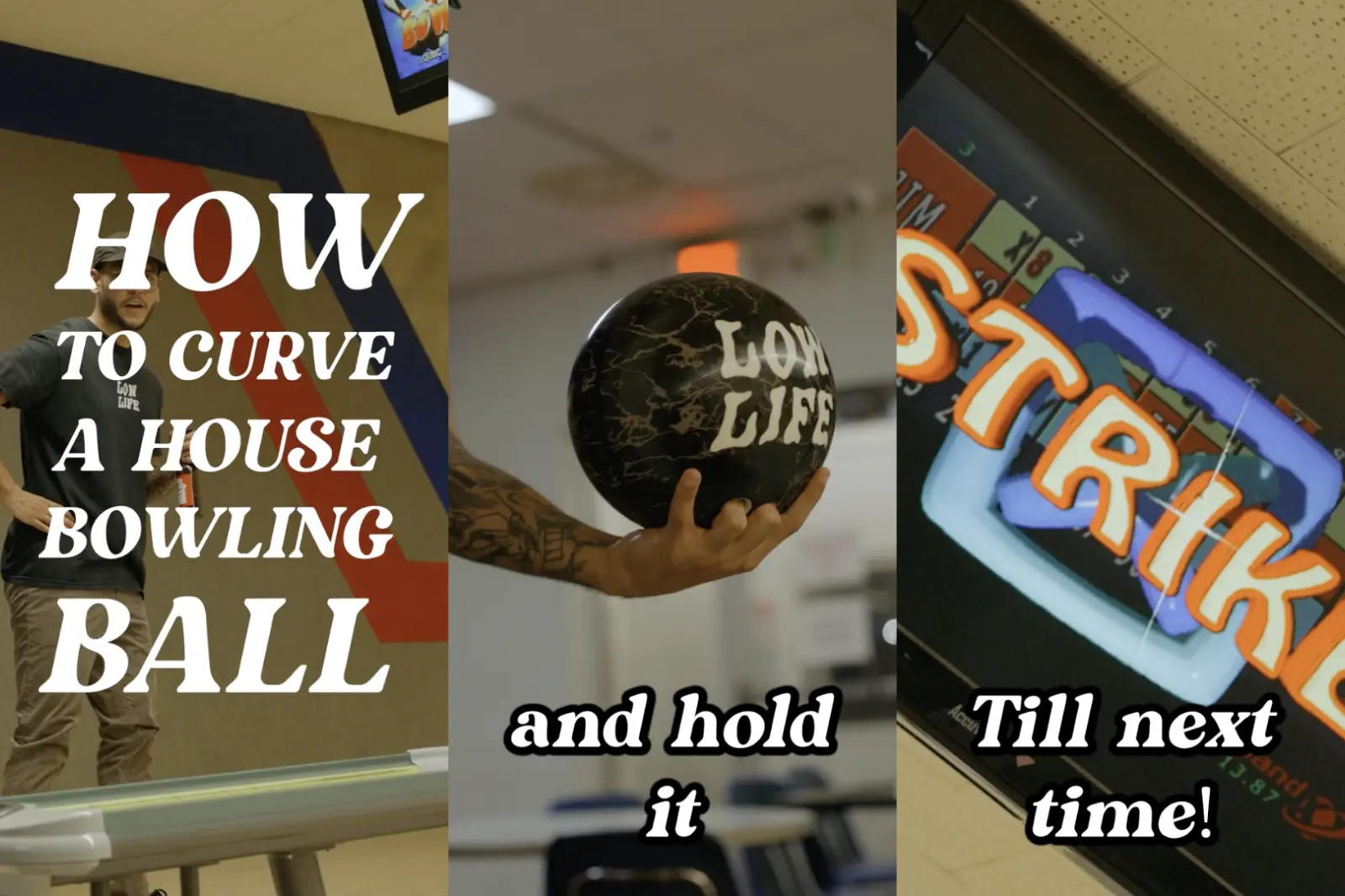 Social media bowling tutorial with branded ball