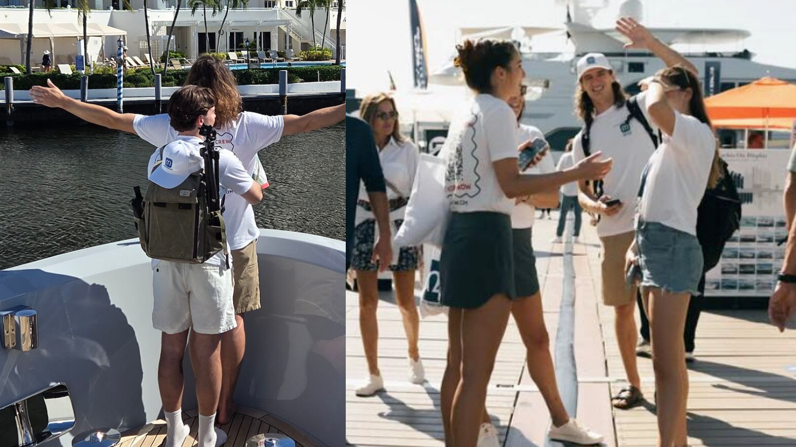 FLIBS team photo — human moment from boat show