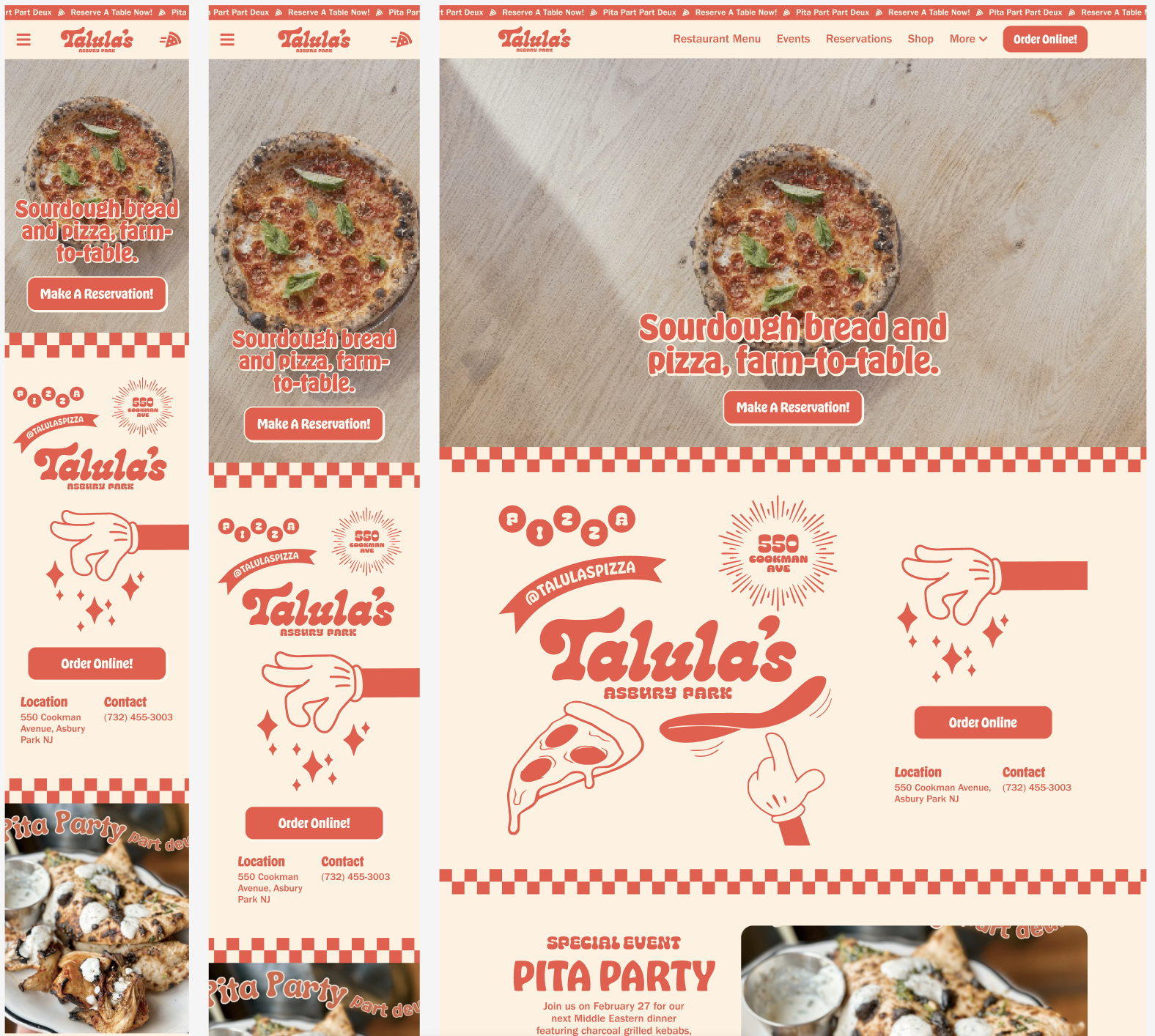 Responsive design across mobile and desktop